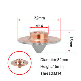 M11 Dia.28mm Calibre 0,8 - 6,0 mm Laserowa dysza do cięcia głowicy laserowej WSX Empower