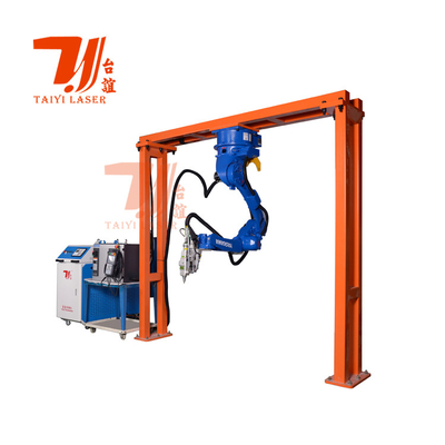 Automatyczna maszyna do cięcia laserem z włókna metalowego 6-osiowy system ramienia robota