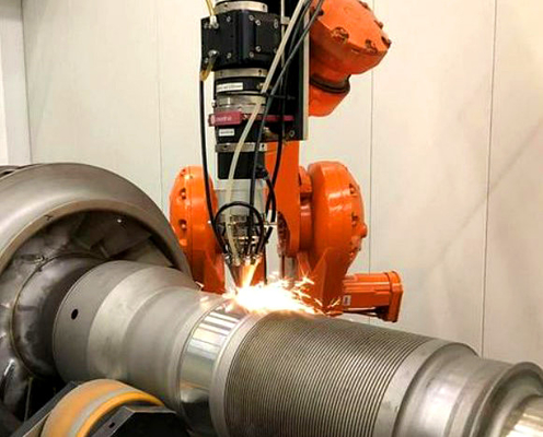 System maszyny do obróbki laserowej robotów do naprawy turbin