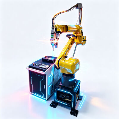 Przemysłowa maszyna do cięcia laserowego FANUC Robot 6-osiowy laser laserowy do cięcia włókien włókienniczych do blach metalowych i rur z wysoką precyzją ± 0,01 mm
