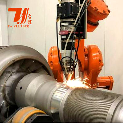 6000W Robotic Laser Cladding Machine dla prętów hydraulicznych, rur naftowych i odbudowy części cylindrycznych