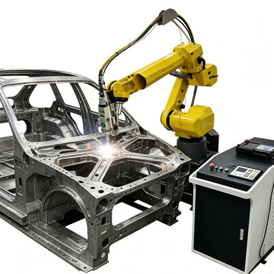FANUC 6-osiowe ramię robota Automatyczna maszyna do cięcia laserem światłowodowym 3D do abażuru ze stali nierdzewnej 3D przedmiotu obrabianego