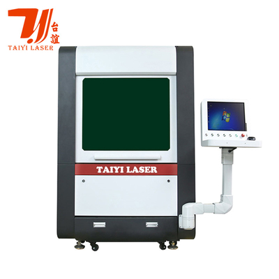 TY-6060JM 1000W-6000W Złota Srebrna Miedź Mini biżuteria Precyzja Zamknięta Maszyna do cięcia laserowego włókna