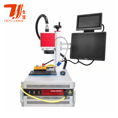 Promocja Targów Kanton Mini Przenośny Raycus QCW Galvo Laserowa Maszyna Do Spawania Baterii 18650