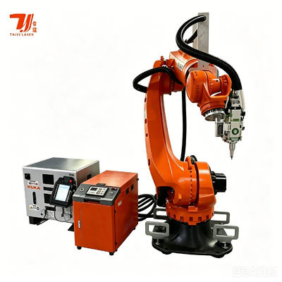 Zrobotyzowana spawarka laserowa 3D z robotem KUKA KR35 i laserem IPG o mocy 4000 W do części podwozi samochodowych