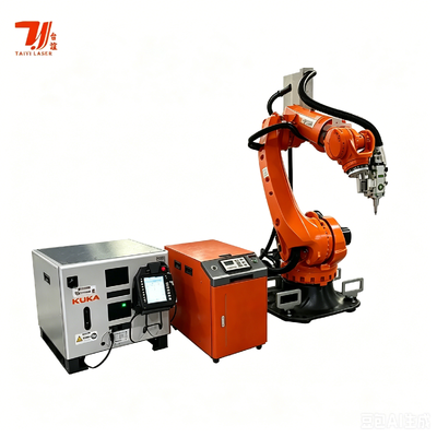 4000W IPG Fiber Laser Welding Robot System z KUKA Industrial Robot dla przemysłu lotniczego i samochodowego