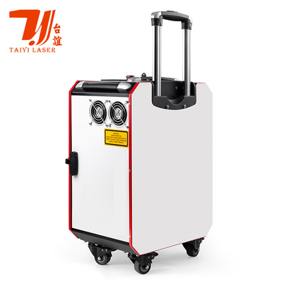 100W 200W 300W Walizka na kółkach Przenośna ręczna maszyna do czyszczenia laserowego z metalowym włóknem